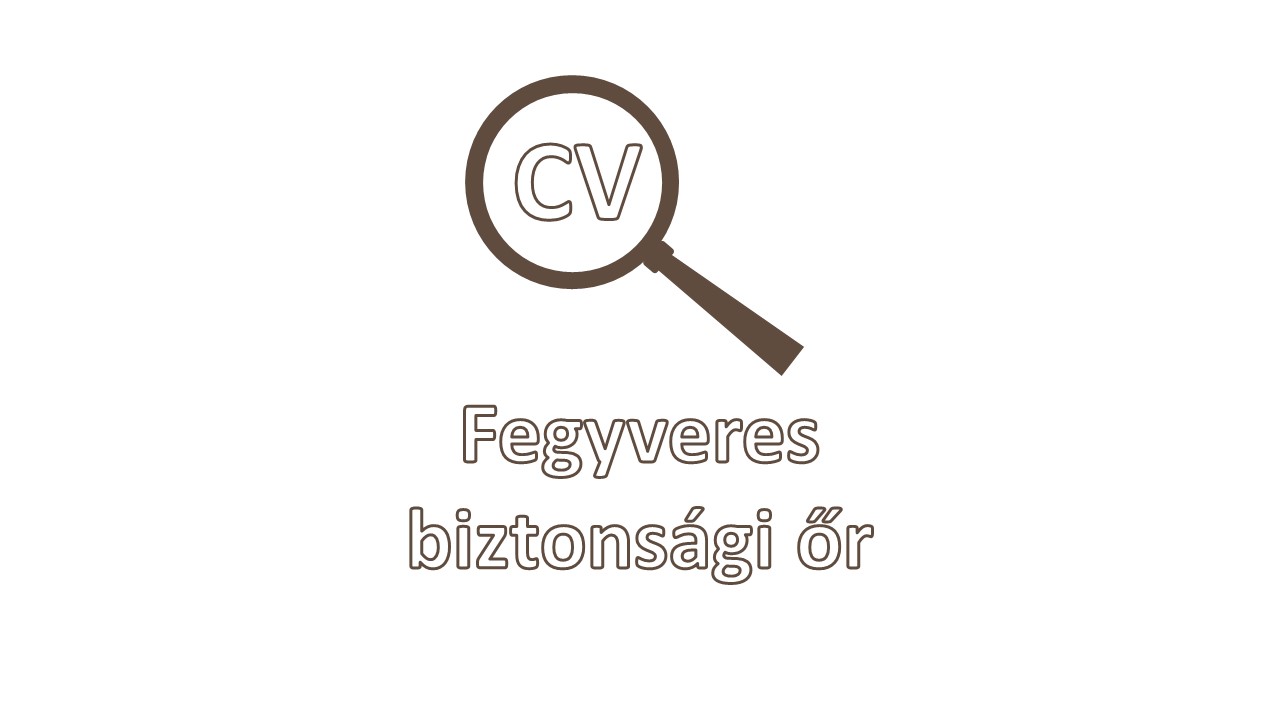 Fegyveres biztonsági őr - Püspökszilágy