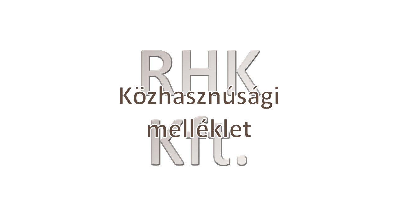 Közhasznúsagi melléklet